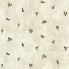 Brantley Grey Pinecone Toss Wallpaper Sidewall Chesapeake TLL49468