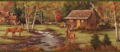 Saltonstall Sage Stag Creek Wallpaper Border Chesapeake TLL50051B