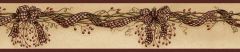 Artemis Sand Rosehip Ribbon Trail Wallpaper Border Chesapeake BBC65211B