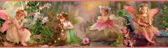 Esmeralda Pink Fairyland Portrait Wallpaper Border Chesapeake BBC94081B