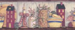 Country Cupboard Wallpaper Border AAI08033B- 2 left
