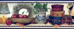 Punched Tin Still Life Wallpaper Border