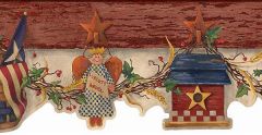 Patriotic Liberty Angel Wallpaper Border - Chesapeake