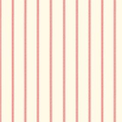 AB27619 Ticking Stripe Wallpaper Red, Cream Abby Rose 3 Norwall Wallcovering