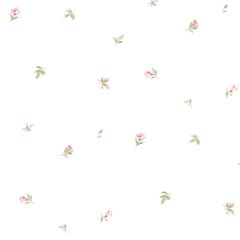 AB27626 Camille's Mini Wallpaper Red, Green Abby Rose 3 Norwall Wallcovering