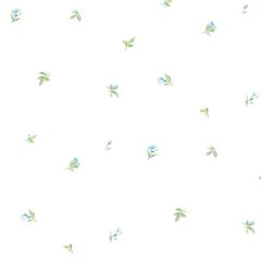 AB27627 Camille's Mini Wallpaper Blue, Green Abby Rose 3 Norwall Wallcovering
