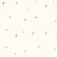 AB42406 Camille's Mini Wallpaper Cream, Blue, Green Abby Rose 3 Norwall Wallcovering