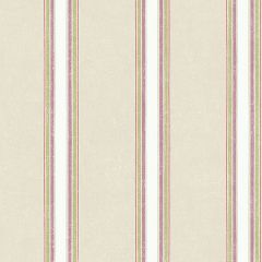 AB42412 Shabby Stripe Wallpaper Taupe, Purple, Green Abby Rose 3 Norwall Wallcovering
