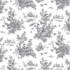 AB42413 Toile Wallpaper Black Abby Rose 3 Norwall Wallcovering
