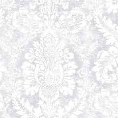 AB42424 Valentine Damask Wallpaper Grey Abby Rose 3 Norwall Wallcovering