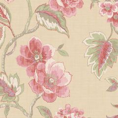AB42438 Chloe Wallpaper Beige, Green, Pink Abby Rose 3 Norwall Wallcovering