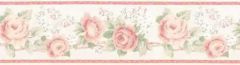 Pink Rose Wallpaper Border