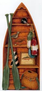 Row Boat Wallpaper Accent Mural AC2877M