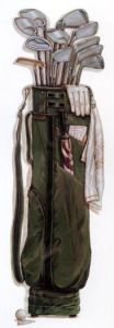 Golf Bag Wall Mural AC2998M