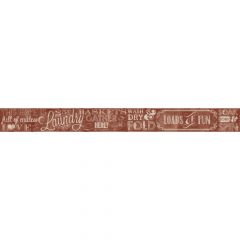 Country Keepsakes Laundry Chalkboard Border Wallpaper