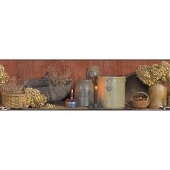 Country Keepsakes Hydrangea Border Wallpaper