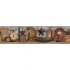 Country Keepsakes Country Coffee Border Wallpaper