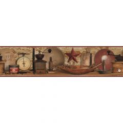 Country Keepsakes Country Coffee Border Wallpaper