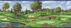 Golf Course Wallpaper Border