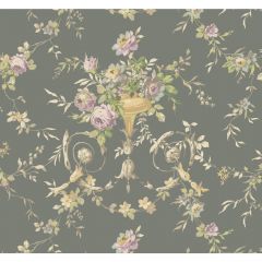 Ashford House Blooms Floral Urn Wallpaper