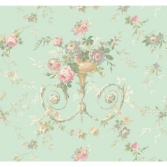 Ashford House Blooms Floral Urn Wallpaper