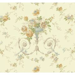 Ashford House Blooms Floral Urn Wallpaper