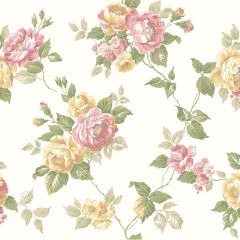 Ashford House Blooms Garden Rose Trail Wallpaper