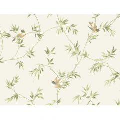 Ashford House Blooms  Songbirds Wallpaper
