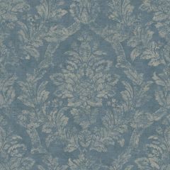 American Classics Distressed Damask Wallpaper