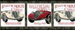 Classic Rally Car Monaco/Italy 1928 Wallpaper Border AW0618