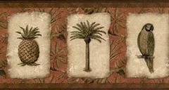 Tropical Parrot Wall Paper Border