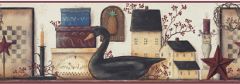 The Black Swan Wallpaper Border- 1 ROLL LEFT