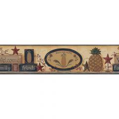 Black Primitive Wallpaper Border
