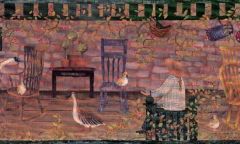 Country Porch Wallpaper Border