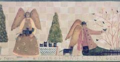 Distressed Angel Wallpaper Border- 2 left