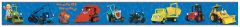 Bob The Builder & Friends Wallpaper Border Blue Background - York