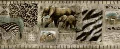 Animal Print Safari Framed Wallpaper Border