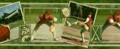 Green Baseball Player Wallpaper Border - Norwall Wallcoverings