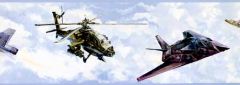 Military Aircraft Wallpaper Border