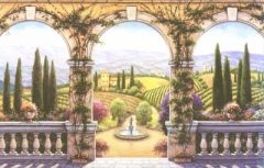 Tuscan Villa Wallpaper Mural