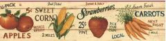 Fresh Produce Wallpaper Border