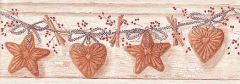 Off White Cookie Cutter Wallpaper Border