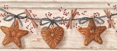 Off White Cookie Cutter Wallpaper Border