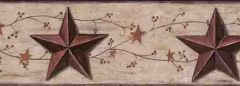Stars and Berries Wallpaper Border