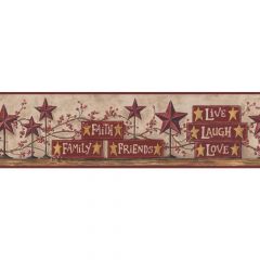 Hearts & Crafts Iii Stars & Blocks On Shelf Border