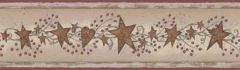 Twine Stars with Pip Berries Wallpaper Border