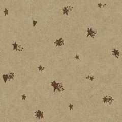 Tin Star and Heart With Pip Berries Wallpaper - York Wallcoverings