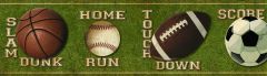 Slam Dunk Sports Toss Wallpaper Border Chesapeake BBC46312B