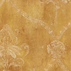 CH22566 Regal Damask Wallpaper Ochre, Yellow Manor House Norwall Wallcovering