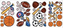 Lets Play Ball Peel and Stick Appliques